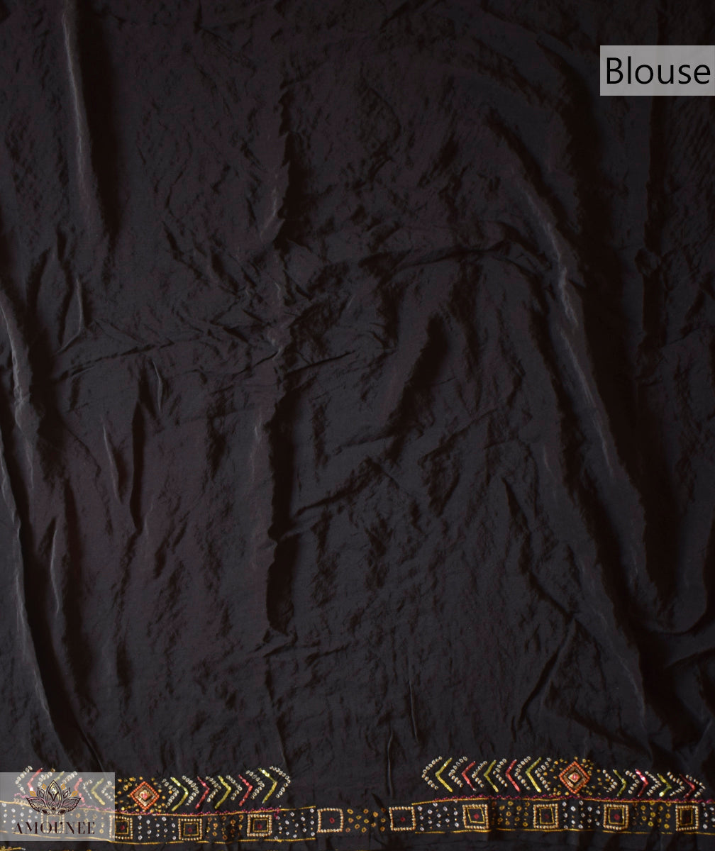 BANDHANI CREPE SILK SAREE