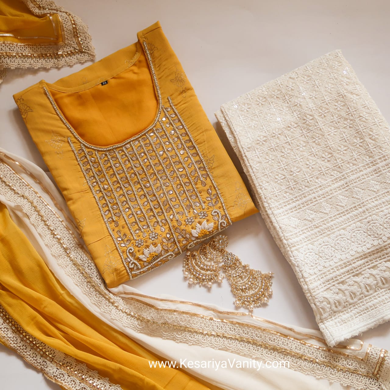 Kesariyavanity Haldi Ready Suit Set - 24 hour DEAL