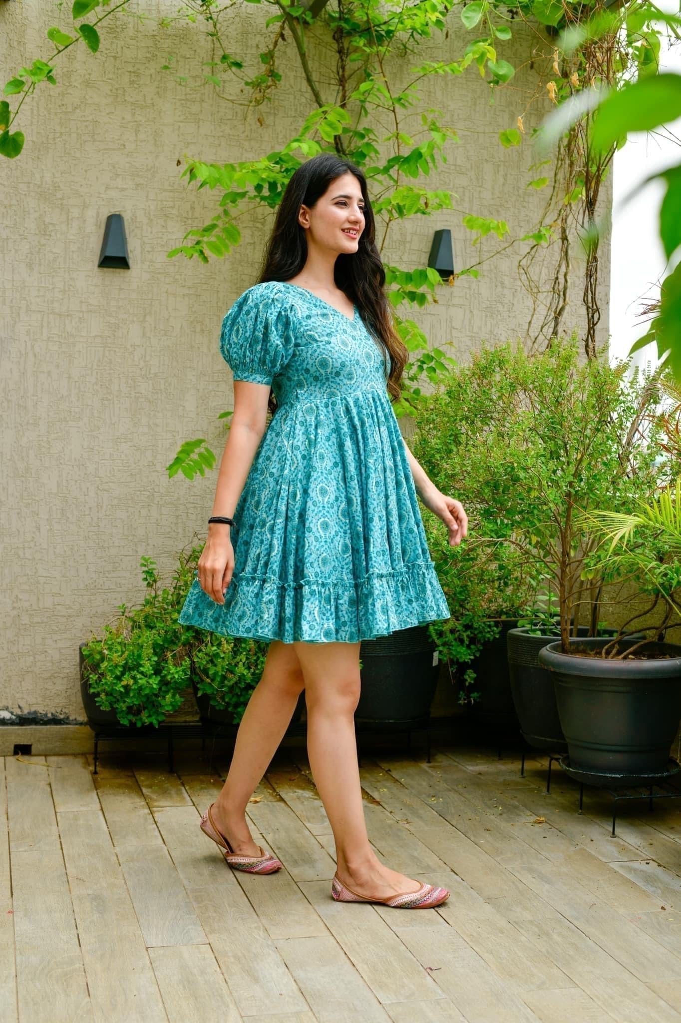 gulabo blue muslin dress