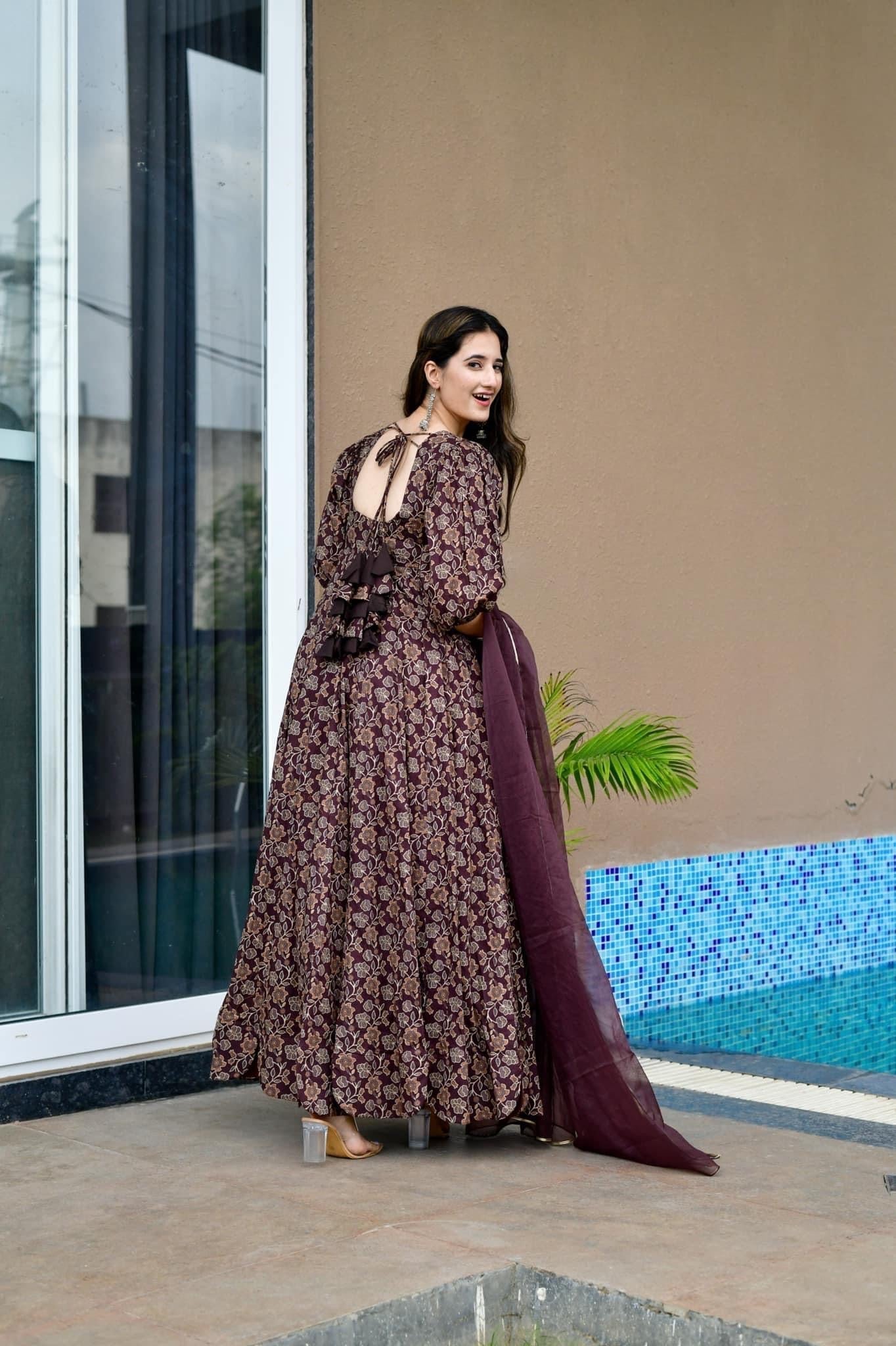 Anokhi brown maxi set