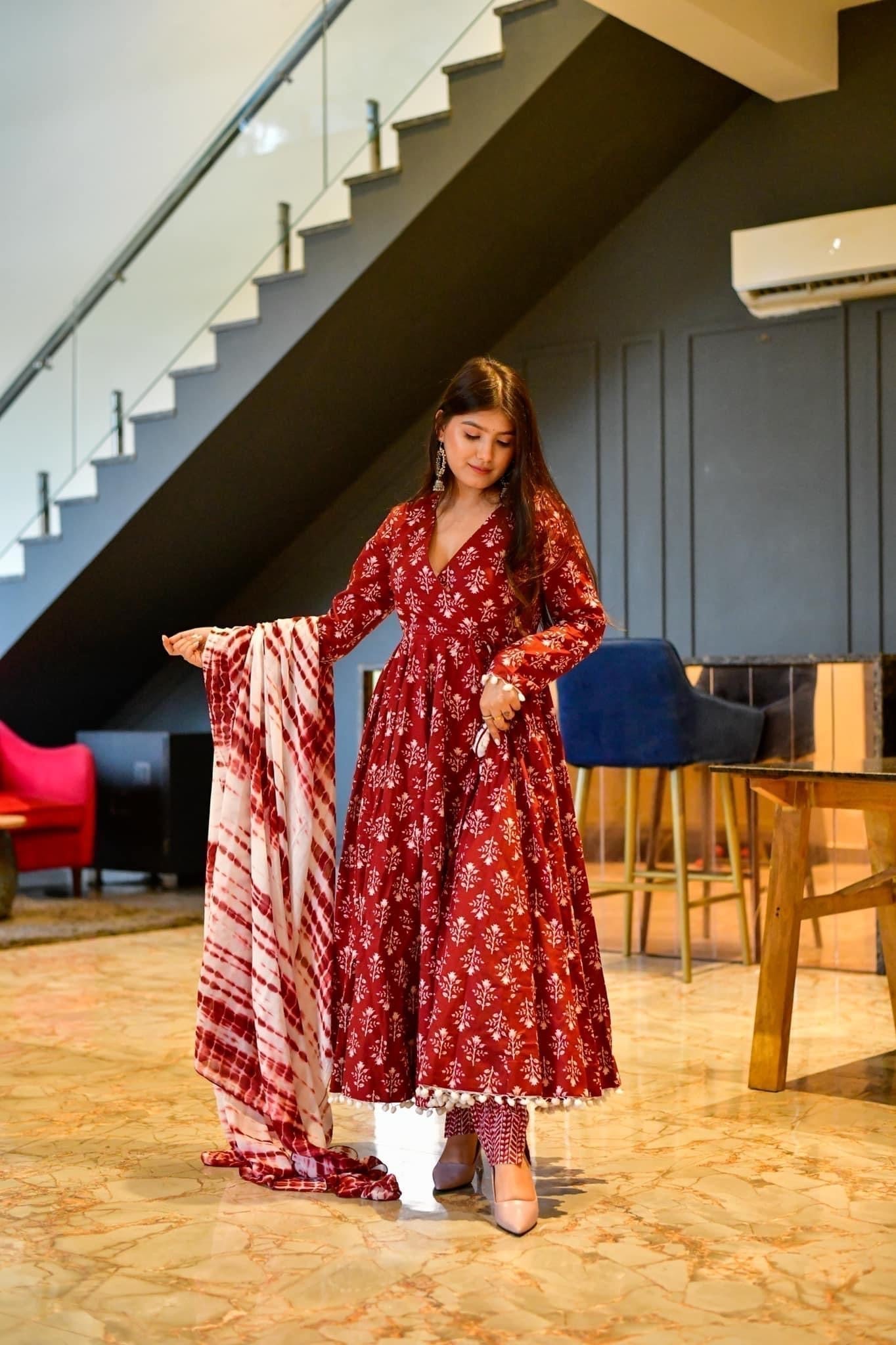 Berry cotton suit set