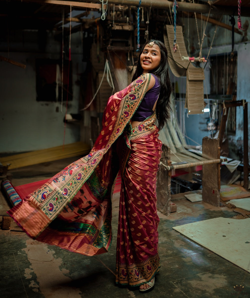 Ashawali Brocade Silk Saree